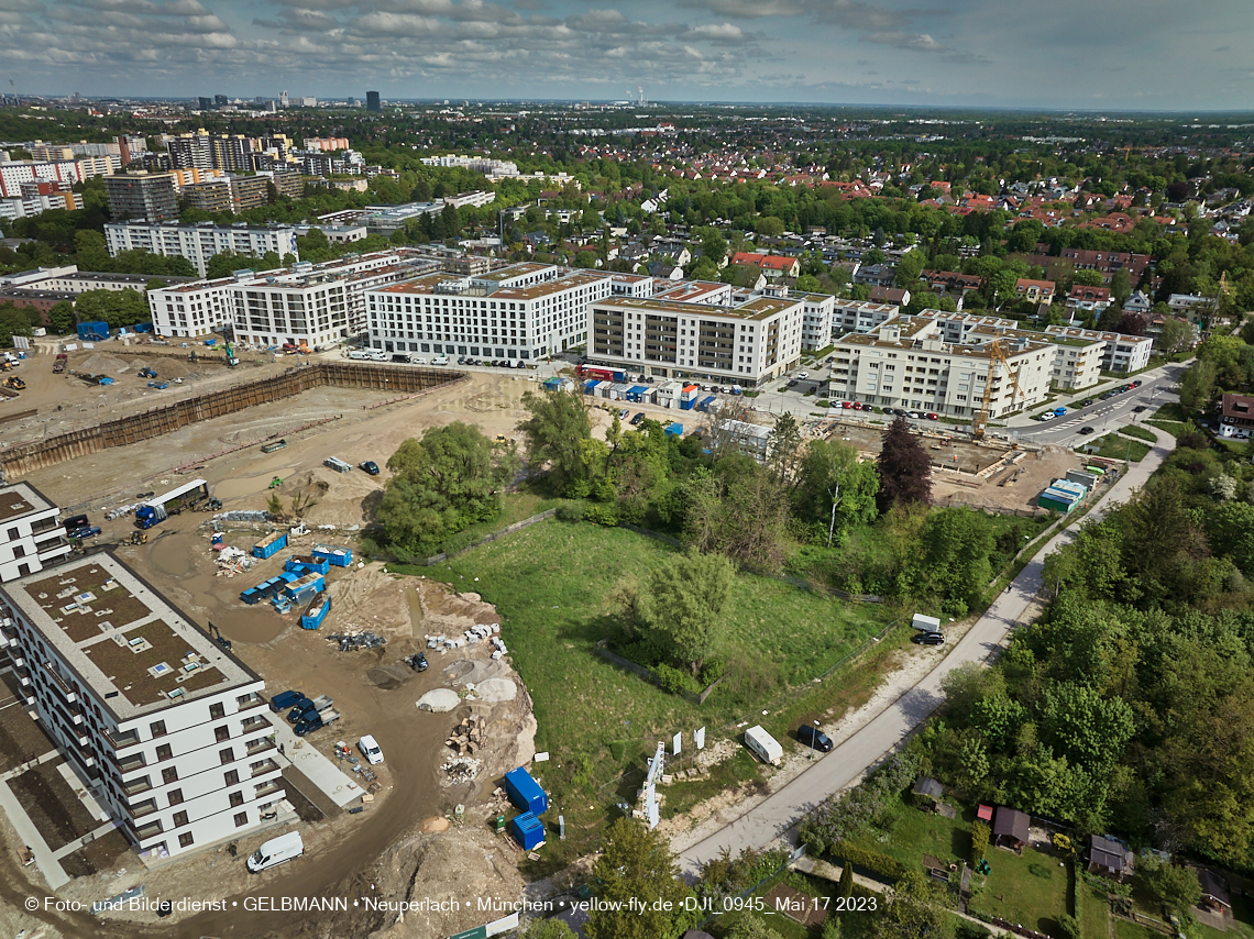 17.05.2023 - Pandion Verde und Baustelle Alexisquartier in Neuperlach